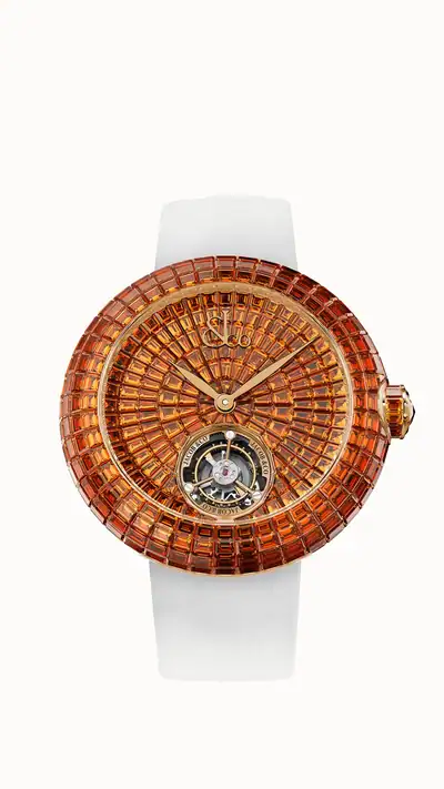 Jacob & Co. Brilliant Flying Tourbillon — Orange Sapphires (Rose Gold) BT560.40.AC.UA.A