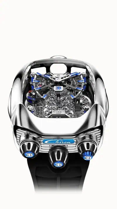 Jacob & Co. Bugatti Chiron Tourbillon — Polished Titanium BU200.20.AQ.AA.A