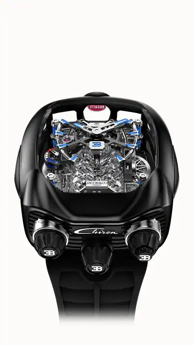 Jacob & Co. Bugatti Chiron Tourbillon — Black Titanium II BU200.21.AE.AB.B