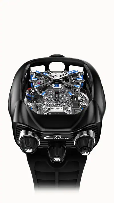 Jacob & Co. Bugatti Chiron Tourbillon — Black Titanium BU200.21.AH.AB.B