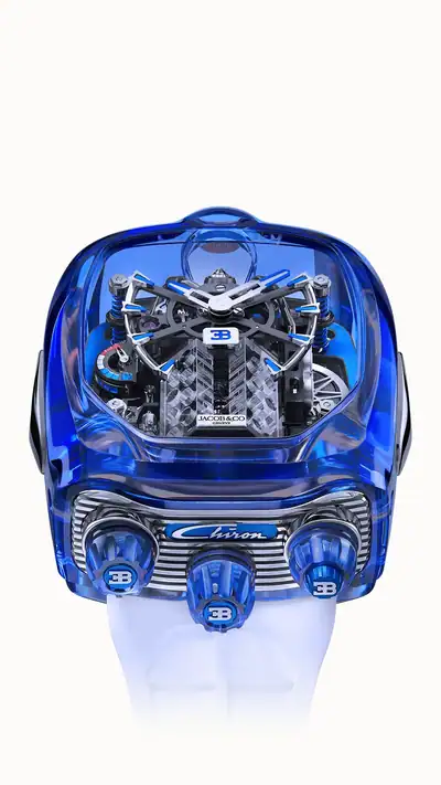 Jacob & Co. Bugatti Chiron Tourbillon Sapphire Crystal — Blue Sapphire Crystal BU210.80.AH.UA.B