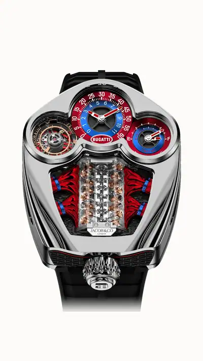 Jacob & Co. Bugatti Tourbillon — Polished Titanium BU300.20.AA.AA.A