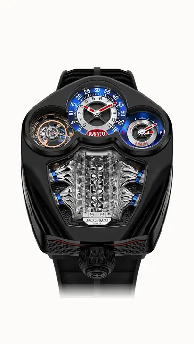 Jacob & Co. Bugatti Tourbillon — Black Titanium BU300.21.AA.AA.B