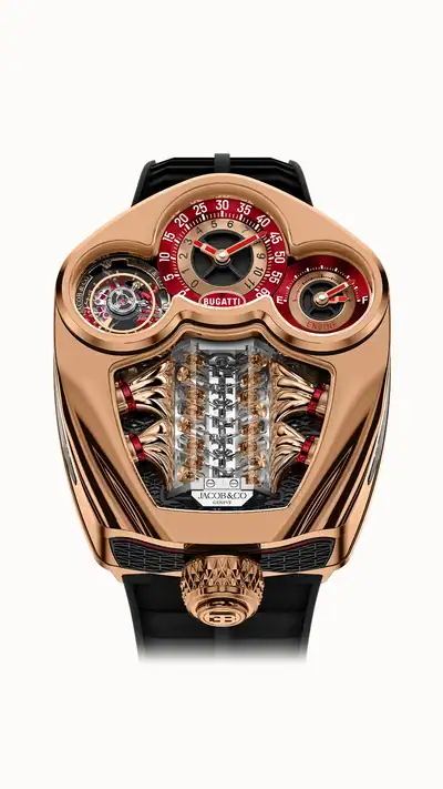 Jacob & Co. Bugatti Tourbillon — Rose Gold BU300.40.AA.AA.A