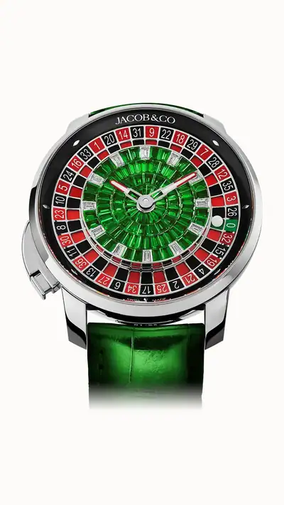 Jacob & Co. Casino Tourbillon — Tsavorite Baguette CA100.30.AB.BC.A
