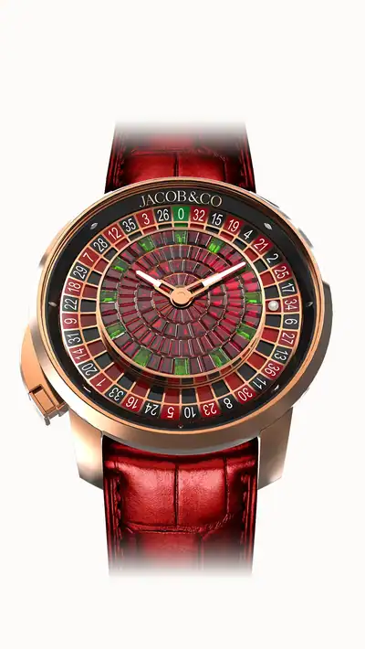 Jacob & Co. Casino Tourbillon — Rubies, 18K Rose Gold CA100.40.AB.BC.A