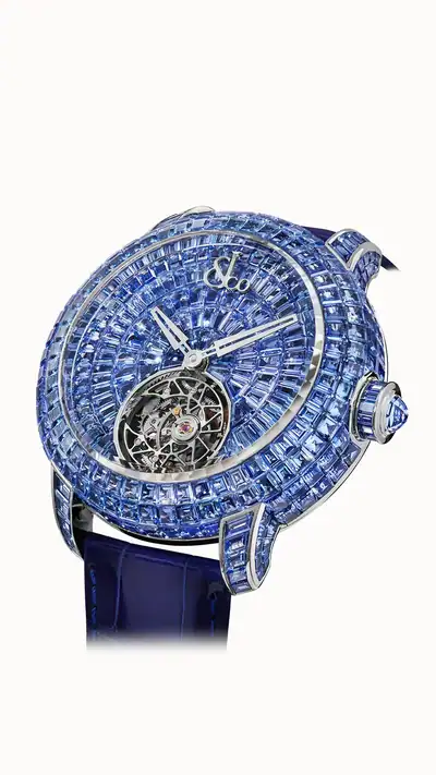Jacob & Co. Caviar Tourbillon — Icy-Blue Sapphires CV210.30.AB.AB.ABALA