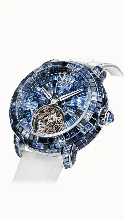 Jacob & Co. Caviar Tourbillon — Camo Blue CV210.30.CB.CB.A