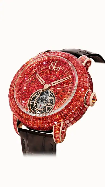 Jacob & Co. Caviar Tourbillon — Orange Sapphires CV210.40.BO.BO.A