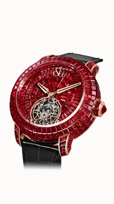 Jacob & Co. Caviar Tourbillon — Rubies CV210.40.BR.BR.A