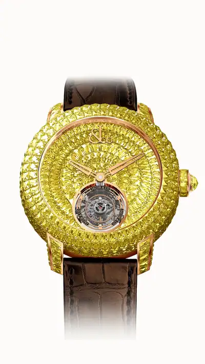 Jacob & Co. Caviar Tourbillon — Yellow Sapphire Angel Cut CV211.45.AB.AA.A