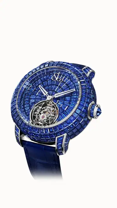 Jacob & Co. Caviar Tourbillon — Blue Sapphires 44mm CV310.30.AD.AA.A