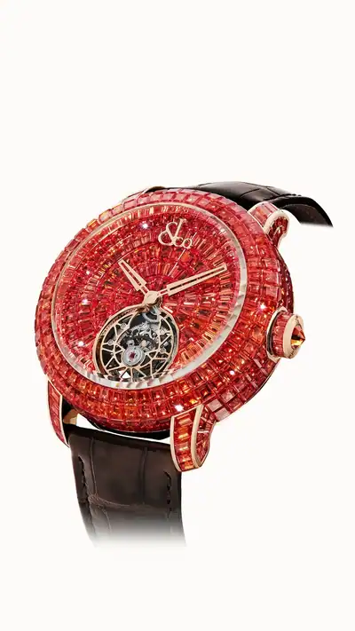 Jacob & Co. Caviar Tourbillon — Orange Sapphires 44mm CV310.40.AB.AA.A