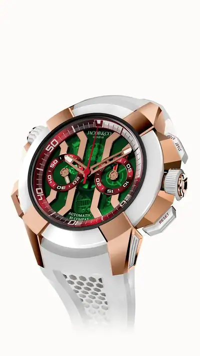 Jacob & Co. Epic X Chrono 47MM — Rose Gold (Green II) EC312.42.PB.GR.A