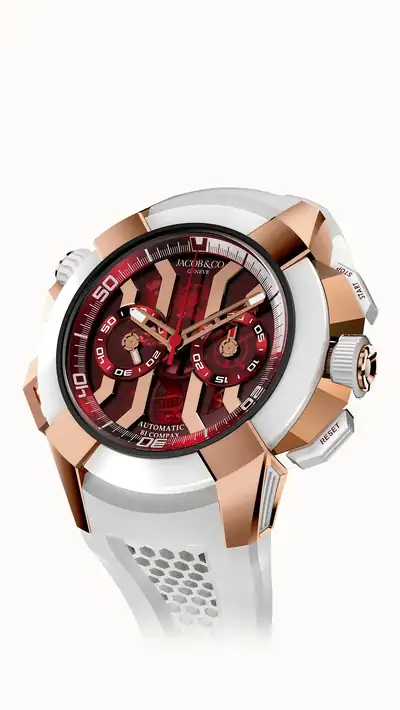 Jacob & Co. Epic X Chrono 47MM — Rose Gold (Red) EC312.42.PB.RR.A