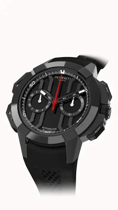 Jacob & Co. Epic X Chrono 44MM — Black Titanium & Black Ceramic EC430.21.AD.AA.A