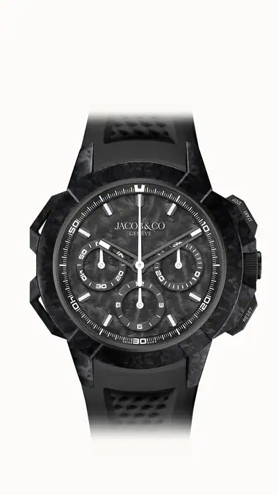 Jacob & Co. Epic X Chrono 44MM Tri-Compax — Black EC440.29.AA.AA.A