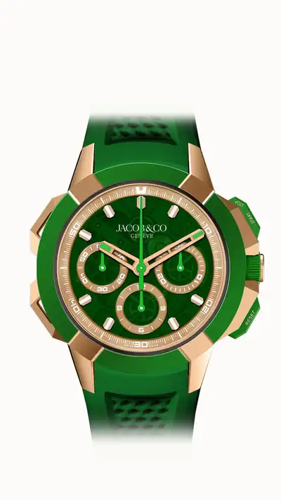 Jacob & Co. Epic X Chrono 44MM Tri-Compax — Green EC440.43.AD.AA.A