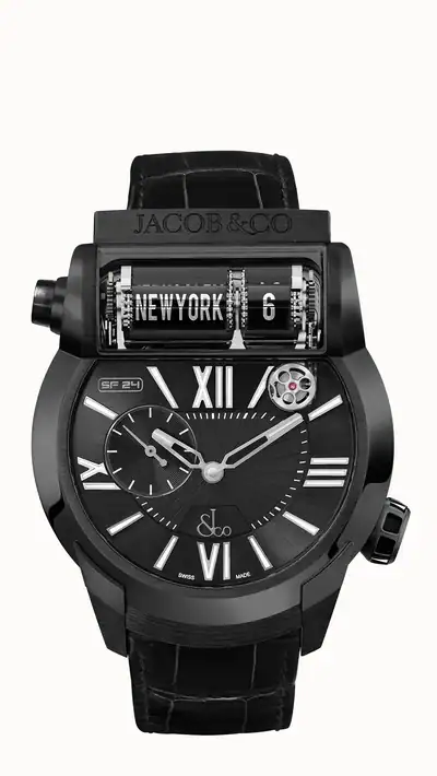 Jacob & Co. Epic SF24 — Black w/ White Accents ES100.21.NS.LH.A