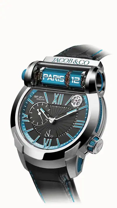 Jacob & Co. Epic SF24 — Titanium, Blue ES101.20.NS.YB.A
