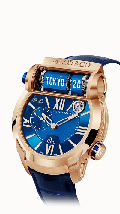 Jacob & Co. Epic SF24 — Rose Gold, Blue Dial ES101.40.AE.AA.A