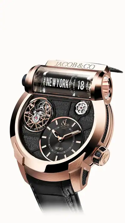 Jacob & Co. Epic SF24 Tourbillon — Rose Gold Black PVD Grid Dial ES102.40.NS.LC.A