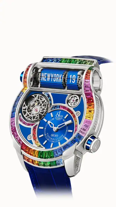 Jacob & Co. Epic SF24 Tourbillon Baguette — White Gold Arlequino ES802.30.AB.AA.A