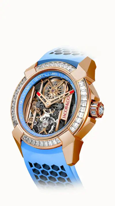 Jacob & Co. Epic X Baguette — Sky Blue EX100.43.BD.AB.A