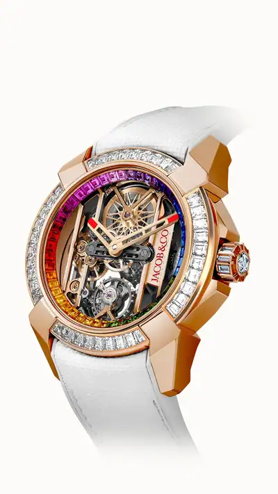 Jacob & Co. Epic X Baguette — Rainbow EX100.43.BD.BF.A