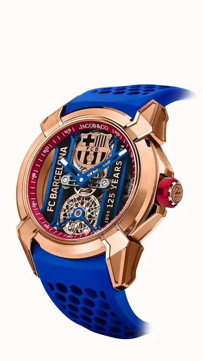 Jacob & Co. FC Barcelona 125th Anniversary Edition — Rose Gold EX112.43.AB.AA.ABRUA