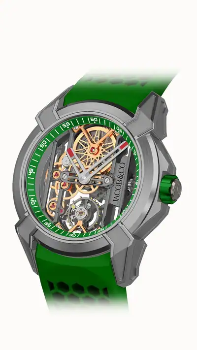 Jacob & Co. Epic X Skeleton — Green EX113.20.AA.AA.A