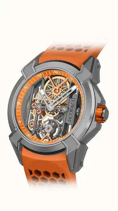Jacob & Co. Epic X Skeleton — Orange EX113.20.AD.AA.A