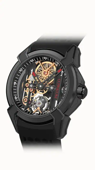 Jacob & Co. Epic X Skeleton — Black Titanium, Black DLC Titanium EX113.21.AA.AA.A