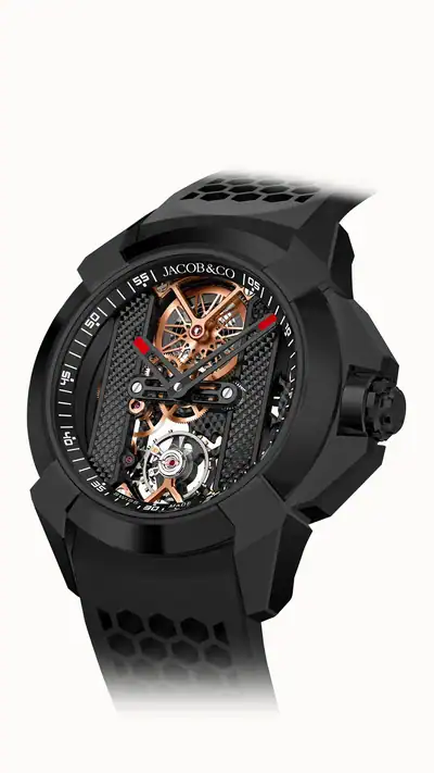 Jacob & Co. Epic X Bridges — Black Steel (Black) EX120.11.AB.AB.B