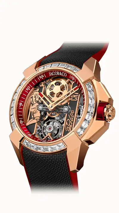 Jacob & Co. Epic X CR7 — Flight of CR7 - Rose Gold Baguette EX120.43.BC.AB.A