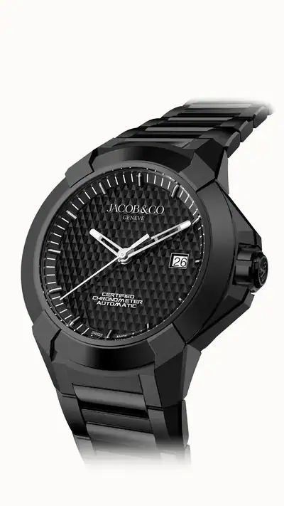 Jacob & Co. Epic X Sport — Black (Metal Bracelet) EX130.11.AA.AA.B11AA