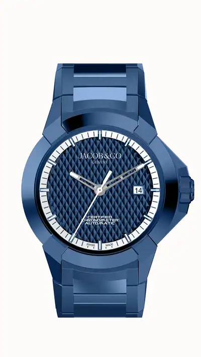 Jacob & Co. Epic X Sport — Blue PVD Steel Bracelet EX130.13.AA.AB.A13AA