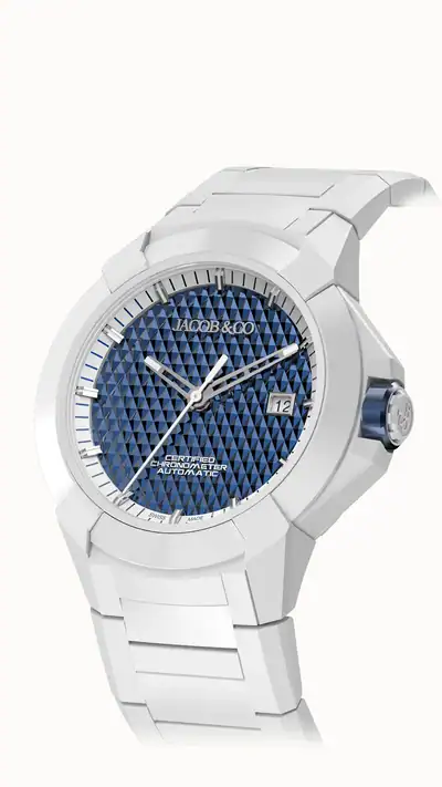 Jacob & Co. Epic X Sport — Blue with White Bracelet EX130.95.AA.AB.A95AA