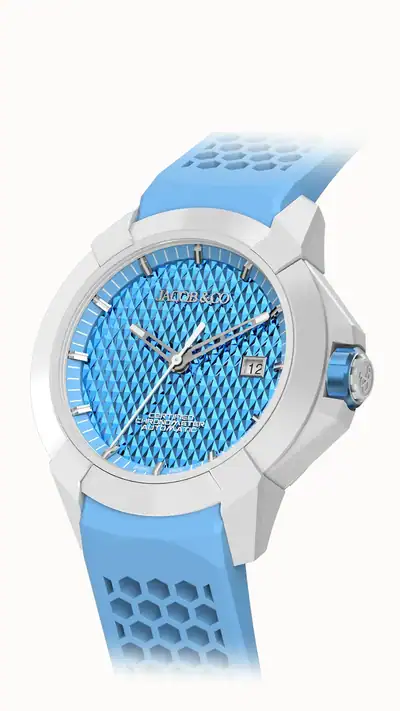 Jacob & Co. Epic X Sport — Electric Blue in Ceramic EX130.95.AA.AC.A