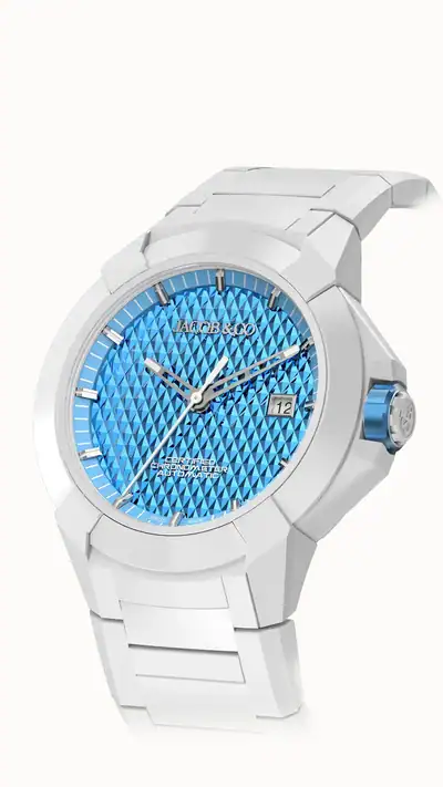 Jacob & Co. Epic X Sport — Electric Blue in Ceramic Bracelet EX130.95.AA.AC.A95AA