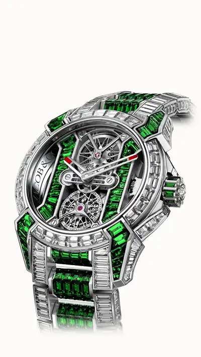 Jacob & Co. Epic X Tourbillon Baguette — Diamonds & Tsavorites EX510.30.BD.BF.A30BB