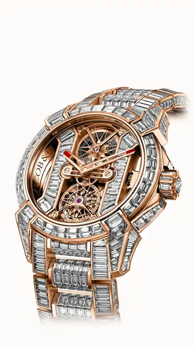 Jacob & Co. Epic X Tourbillon Baguette — Rose Gold Tourbillion EX510.40.BD.BD.A40BD
