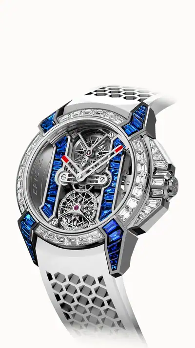 Jacob & Co. Epic X Tourbillon Baguette — Blue Sapphires EX520.33.AA.AA.A