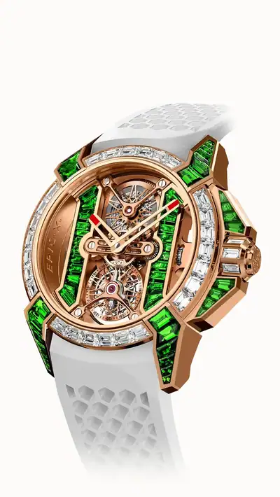 Jacob & Co. Epic X Tourbillon Baguette — Tsavorites EX520.43.AA.AA.A