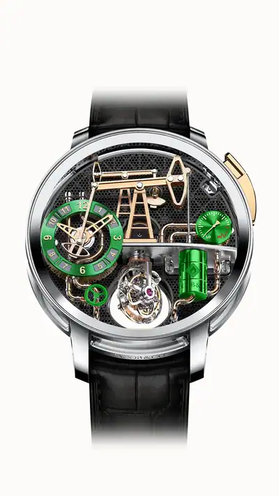 Jacob & Co. Oil Pump 49.5MM — White Gold (Green) OI100.30.AB.UA.A