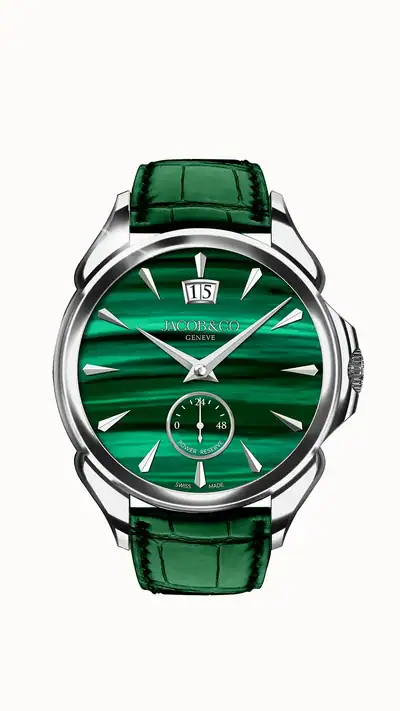 Jacob & Co. Palatial Classic — Stainless Steel (Malachite) PC400.10.AA.AC.A