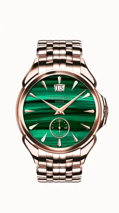Jacob & Co. Palatial Classic — Rose Gold (Malachite) Bracelet PC400.40.AA.AA.A40AA