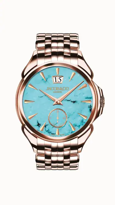 Jacob & Co. Palatial Classic — Rose Gold Bracelet (Turquoise) PC400.40.AA.AQ.A40AA