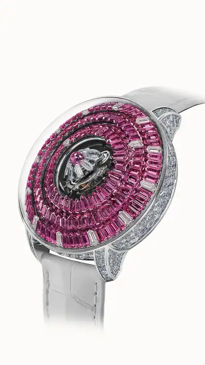 Jacob & Co. The Mystery Tourbillon 44MM — Pink Sapphires SN810.30.AB.UC.A