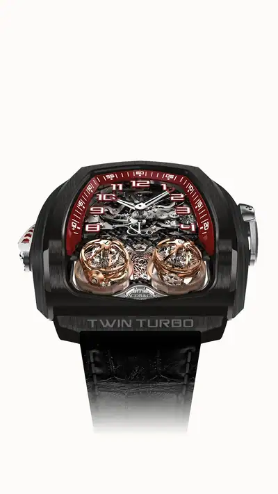 Jacob & Co. Twin Turbo — Black DLC Titanium TT100.21.NS.NK.C